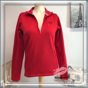 Nike | Golf LT Pullover Fleece Lines. Sweater Sz Small, Red